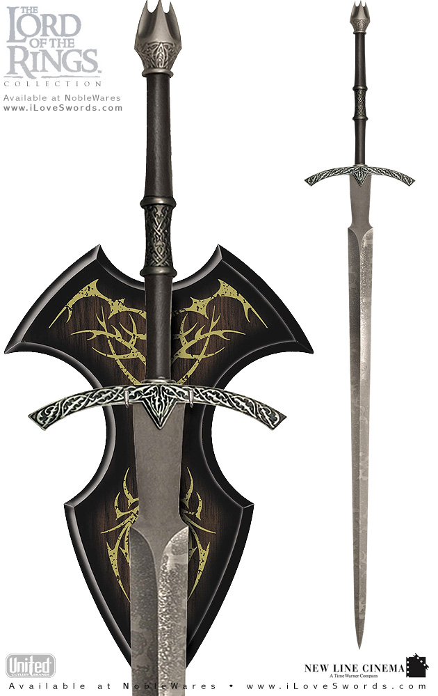 Lord of the Rings Sword of the WitchKing and wall display UC1266 from United Cutlery