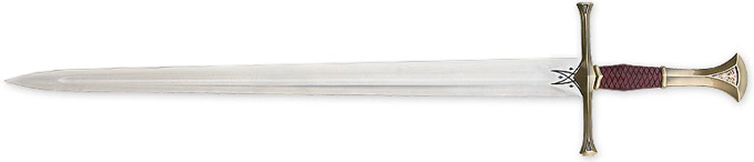 Lord of the Rings Sword of Isildur and wall display UC2598 from United Cutlery