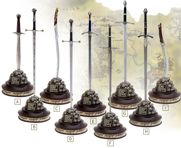 Lord of the Rings miniature swords image