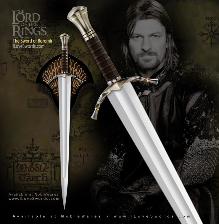 Lord of the Rings Sword of Boromir and wall display UC1400 from United Cutlery Large Image