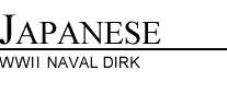 World War II Japanese Dirk