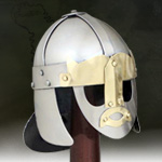 Mini Sutton Hoo Viking Helmet with Stand AH3802.M by Deepeeka