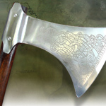 Mammen Etched Viking Axe AH3542 by Deepeeka