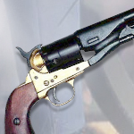 Denix Model 1007L Civil War Replica M1860 Colt Army Revolver Non-Firing Brass and Blued finish