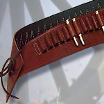 civil war leather ammo bandoleer