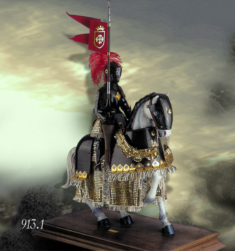 Miniature Knight on Horse by Martespa Armour of Spain