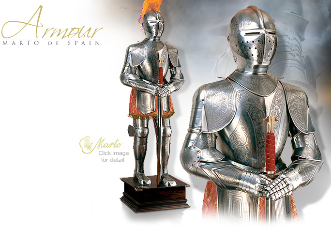 NobleWares Image of 908 Suit of Armour by Marto Martespa of Toledo Spain