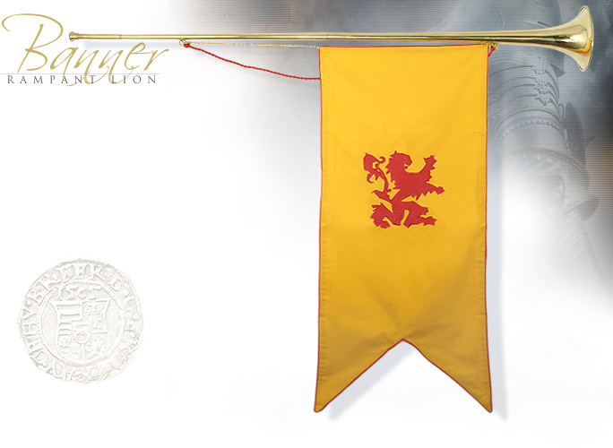 NobleWares Image of Herald's Banner ON1202 and functional Herald's Trumpet ON1200 by Factory X