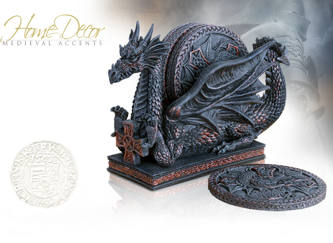NobleWares Image of Medieval Dragon Coaster Set YT6800 by YTC Summit