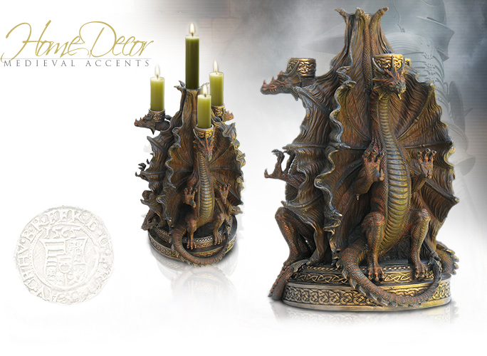 NobleWares Image of Four Tier Dragon Candelabrum 7038 by YTC Summit