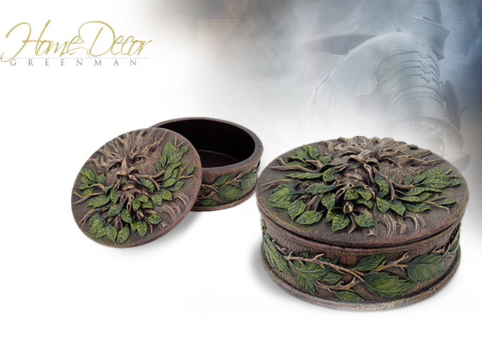 NobleWares Image of Greenman Round Box 9439 by Pacific Trading