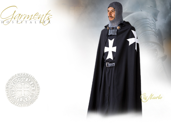 NobleWares Image of Knights of the Hospitaller Order Tunics MF1520 & Hospitaller Knight's Cloak MF1525 by Marto of Spain