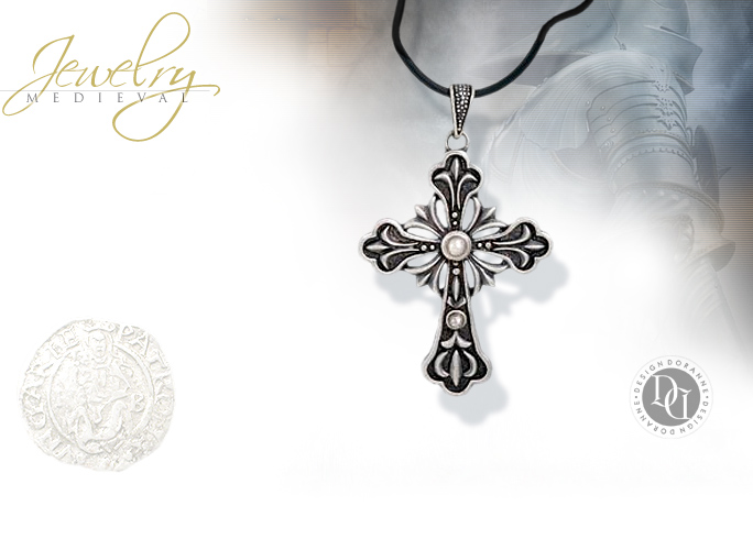 NobleWares Image of Pewter Cross Pendant 2530 by Design Doranne & YTC Summit Collection