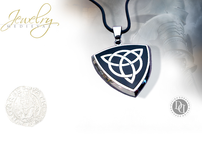 NobleWares Image of Trinity Shield Pendant 2739 by Design Doranne Jewelry and YTC Summit Collection