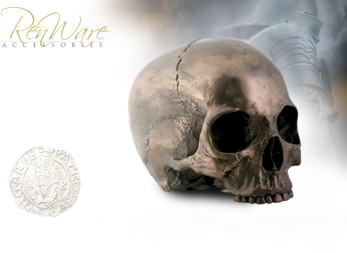 NobleWares Image of Life Size Bronze Skull Head 8034 by YTC Summit Collection