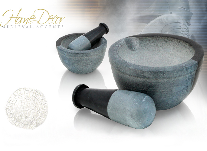 NobleWares Image of Soapstone and Slate Mortar and Pestle SS2161 made in India