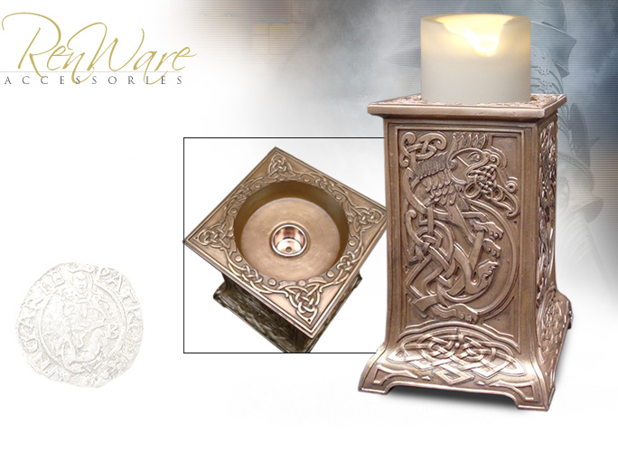 NobleWares Image of Celtic Lion Candle Holder 7027 by YTC Summit Collection