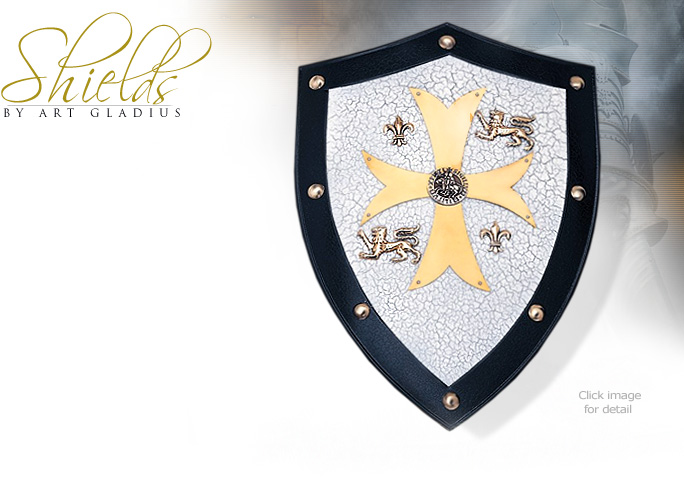 NobleWares Image of Templar Knight Shield AA854 by Art Gladius of Spain