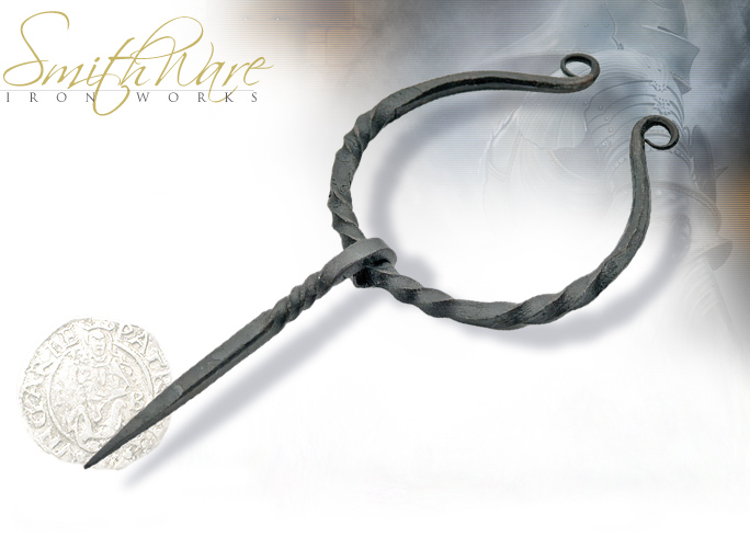 NobleWares Image of Hand Forged Medieval Cloak Pin PA7894