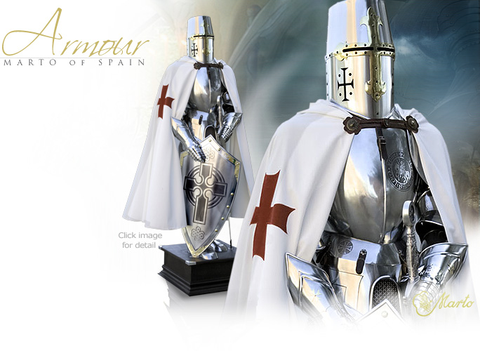NobleWres Image of Templar Knight Suit of Armour 945 by Marto Martespa of Toledo Spain