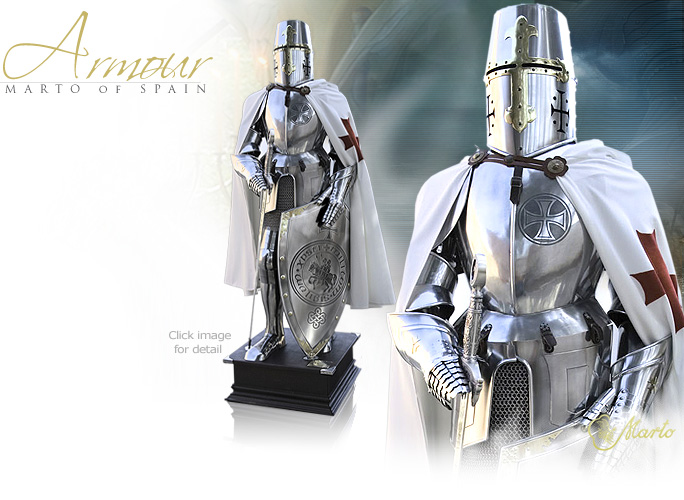 NobleWares Image of Templar Knight Suit of Armour 945.1 by Marto Martespa of Toledo Spain