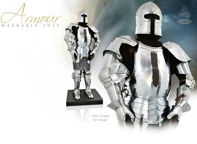NobleWares Image of Milanese Wearable Suit of Armour AB0063 by GDFB