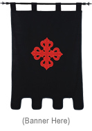 Order Of Calatrava Knights Banner with Emblem MF 1528