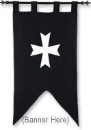 Order Of Hospitaller Knights Banner with Emblem MF 1531
