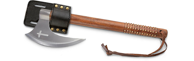 Legends In Steel Single Blade Crusader Hand Axe UC3049 by United Cutlery