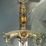 584.1 Sword of the Knights Templar Silver by Marto of Toledo Spain