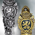 view LION CREST DISPLAY HANGERS