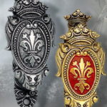 view FLEUR DE LYS CREST HANGERS