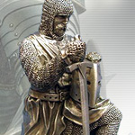 KNEELING KNIGHT PEWTER 