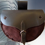 15th Century Pouch OB0616 - Roughout Leather by GDFB