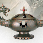 Dragon Lamp Candle Holder 7471 by YTC Summit Collection