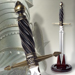view Round Table Dagger UC1394ABNB from United Cutlery Legends In Steel Collection