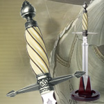 view Round Table Dagger UC1394ASNB from United Cutlery Legends In Steel Collection
