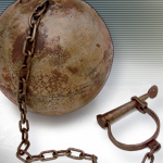 Antiqued Medieval Iron Ball and Chain 29-720 made in India