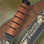 Kabar Operation Iraqi Freedom Bowie Knife with Leather Sheath  KA9127, KB9128, KA9131 