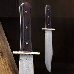 Full Tang Damascus Hunting Knife - Redemption Dead On Collection