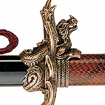 Closeup of Katana of the God of Fire 370 by Marto