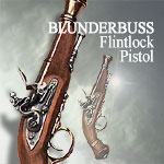Pirates Brown Bess Musket with Bayonet