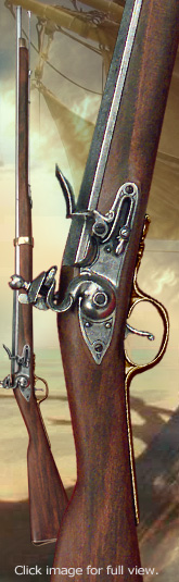 Pirates Brown Bess Musket with Bayonet