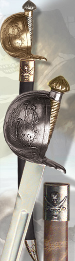 Classic Pirate Cutlass and Scabbards