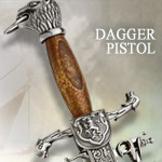 Pirates Wood Grip Flintlock Dagger Pistol