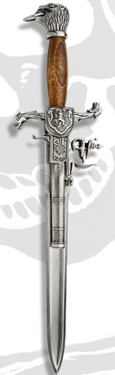 Pirates Wood Grip Flintlock Dagger Pistol