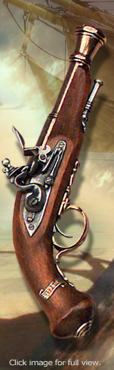 Pirates Brown Bess Musket with Bayonet