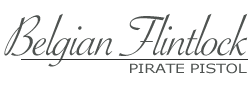Pirates Belgian flintlock pistol