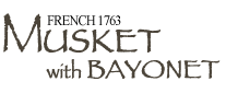French 1763 Musket with Bayonet of the American Revolution