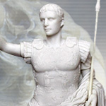 7179 Augustus Caesar Cold Cast Resin Statue